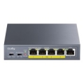 Cudy GS1005P network switch Unmanaged Gigabit Ethernet (10/100/1000) Power over Ethernet (PoE) Grey