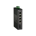 LevelOne 5-Port Fast Ethernet Industrial Switch, DIN-Rail, 1 x SC Multi-Mode Fiber, -20°C to 70°C
