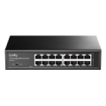 Cudy GS1016 network switch Unmanaged Gigabit Ethernet (10/100/1000) Black