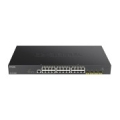 D-Link 24-port Gigabit PoE Smart Managed Switch with 4x 10G SFP+, 370Watts