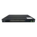 LevelOne 28-Port L2 Plus Managed PoE Industrial Switch, 4 x 1/2.5/10GbE SFP+, 24 PoE Outputs, 370W, 802.3AF/AT/BT PoE, 19" Rack Mount, -40°C to 80°C