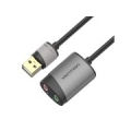 Vention USB External Sound Card 0.15M Gray Metal Type