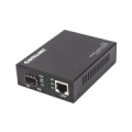 Intellinet 10GBase-T to 10GBase-R Media Converter, 1 x 10 GB SFP+ Slot, 1 x 10GB RJ45 Port