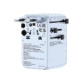 Verbatim Charge 'n' Travel 100W Universal Travel Adapter with retractable cable Blue