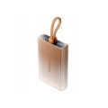 Vention 10000mAh power bank with LED display, USB-C + Lightning + USB-A, 22.5W (copper)