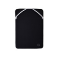 HP Reversible Protective 15.6-inch Silver Laptop Sleeve 15.6" Sleeve case Black, Silver