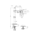 MACLEAN LCD MONITOR DESK MOUNT MC-572N