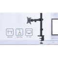 Gembird MA-D1-03 monitor mount / stand 81.3 cm (32") Desk Black