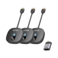 Unitek Bezprzewodowy transmiter HDMI 1080p, 1 nadajnik + 2 odbiorniki, czarny