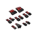 Kolink Core Pro Braided Cable Extension Kit 12V-2x6 Type 1 - Jet Black/Racing Red