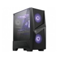 MSI MAG FORGE 100M Mid Tower Gaming Computer Case 'Black, 2x 120mm ARGB PWM Fan, 1x 120mm Fan, 1-6 ARGB Hub, Mystic Light Sync, Tempered Glass Panel, ATX, mATX, mini-ITX'