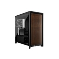Corsair FRAME 4000D WOOD RS Midi Tower Black, Wood