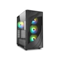Sharkoon REBEL C80G RGB Midi Tower Black