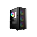 Gembird Fornax 4000 ARGB gaming ATX computer case, Midi Tower, backlight, Black