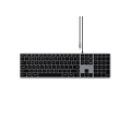 Satechi Slim W3 Keyboard USB-C with numpad (gray)