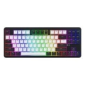 HATOR Rockfall 3 TKL Wireless, black, QMK/VIA, OMA profile white-black keycaps Keyboard - linear mechanical hotswap switches - US - ANSI Layout (HTK850)