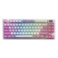 MSI FORGE GK600 TKL WIRELESS VIOLET keyboard Gaming USB + Bluetooth QWERTY Spanish Pink, Violet, White