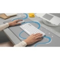Logitech 920-012204 keyboard Mouse included Universal RF Wireless + Bluetooth QWERTZ German White