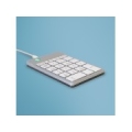 R-Go Tools Numeric keypad R-Go Numpad Break, ergonomic numeric keypad with break software, wired, white