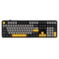 F108 Gray+Orange+Deep Gray Gasket Keyboard with Volcano RGB Switches – AULA