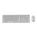 Gembird KBS-WMS-01-W-CYRL Silent key Pro Business wireless desktop set, white, RU layout