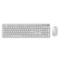 Gembird KBS-WPS-01 Slim Pro Business wireless desktop set, white, US layout