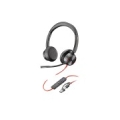 POLY Blackwire 8225 Stereo Microsoft Teams Certified USB-C Headset +USB-C/A Adapter