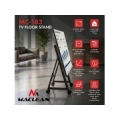 Maclean TV Cart / Floor Stand, 37–80", max. VESA 800x400, max. 75 kg, mobile, wheel lock, MC-183
