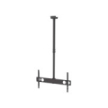 Manhattan TV & Monitor Mount, Ceiling, 1 screen, Screen Sizes: 37-75", Height: 105-156 cm, Black, VESA 200x200 to 800x400mm, Max 50kg, LFD, Lifetime Warranty