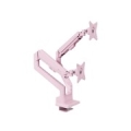 Arozzi AZ-ALZARE-NEO-DUO-PNK monitor mount / stand 81.3 cm (32") Desk Pink