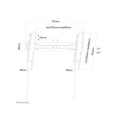 Neomounts LED-W650BLACK TV mount wall 37-75" - tiltable