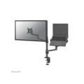 Neomounts DS20-425BL2 Monitor arm with laptop holder 17-27" - space saving