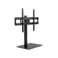 Maclean MC-386 Universal TV Stand Base for Cabinet Dresser Table Desk 32" - 75" 40kg VESA 35° Rotating Temepred Glass Adjustable TV Height Powder Coating
