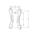 Maclean MC-715A TV Mount, TV Holder, Max VESA 100x100, 13-27", 25kg