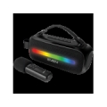 Speaker SVEN PS-255, black (12W, Bluetooth, FM, USB, karaoke mic, 3600mAh) SV-022563
