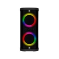 Portable speaker SVEN PS-950, black, power output 2x80W (RMS), TWS, Bluetooth, IPx4, FM, USB, microSD, LED-display, lithium battery SV-022396