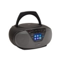 AIWA boombox sistēma ar bluetooth un TFT-LCD displeju, melns