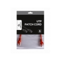 PATCH CABLE CAT6 UTP 0.25M/RED PP6U-0.25M/R GEMBIRD