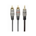 CABLE AUDIO 3.5MM TO 2RCA 2.5M/GOLD CCA-352-2.5M GEMBIRD