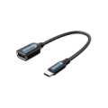 CABLE USB2.0C MALE TO A FEMALE/0.15M BLACK CCSBB VENTION