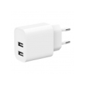 CHARGER USB UNIVERSAL WHITE/2P TA-UC-2A12-01 GEMBIRD