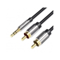 CABLE AUDIO 3.5MM TO 2XRCA/2M BCFBH VENTION