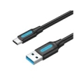 CABLE USB3.0 TO USB-C MALE/2M BLACK COZBH VENTION