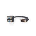 CABLE SPLITTER DVI TO DUAL VGA/A-DVI-2VGA-01 GEMBIRD
