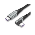 CABLE USB-C TO USB-C R.ANGLE/1M GRAY TAKHF VENTION