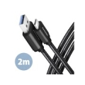 CABLE USB-C TO USB3.2 2M/BLACK BUCM3-AM20AB AXAGON