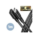 CABLE USB-C EXTENSION 1M/BLACK BUCM32-CF10AB AXAGON