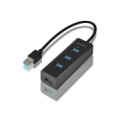 I/O HUB USB3.0 4PORT CHARGING/0.3M HUE-S2B AXAGON