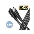 CABLE USB-C EXTENSION 1.5M/BLACK BUCM32-CF15AB AXAGON