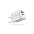 MOBILE CHARGER WALL USB 20W/2PORT WHITE ACU-PQ20W AXAGON